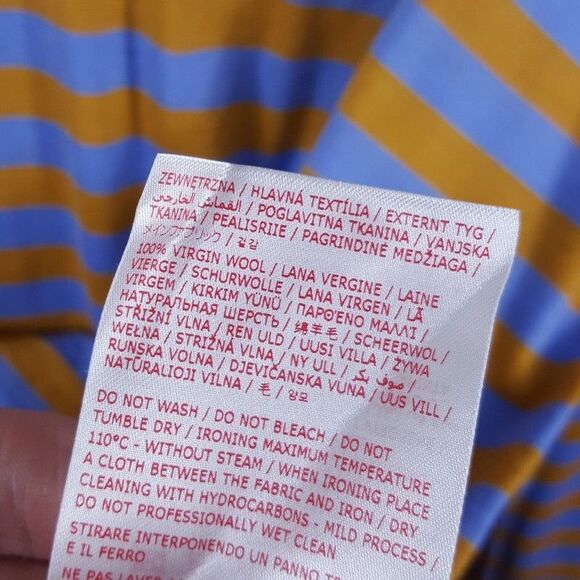 MARNI Sweater Mens Size 48 Blue Orange Stripe Pullover Lightweight Wool $975 - Picture 6 of 9